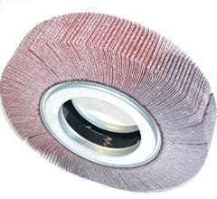 Ruote Lamelle Abrasive con Foro - mm 200 x 25 x foro 54 gr 320 frastagliate